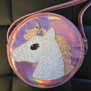 H&M Shimmering Pink Unicorn Bag